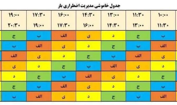 برنامه یک هفته ای قطعی برق تهران از امروز شنبه ۱۸ مرداد ۱۴۰۴ را اینجا ببینید/ جدول و ساعات